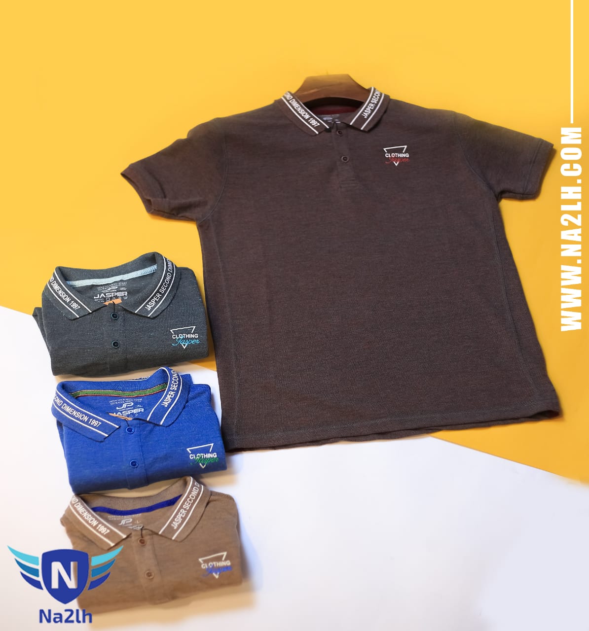 تيشيرت بولو رجالي باكمام قصيرة